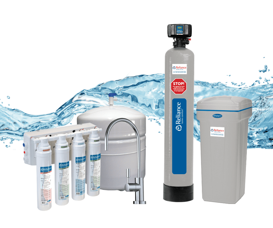 A reverse osmosis system and water softnener system
